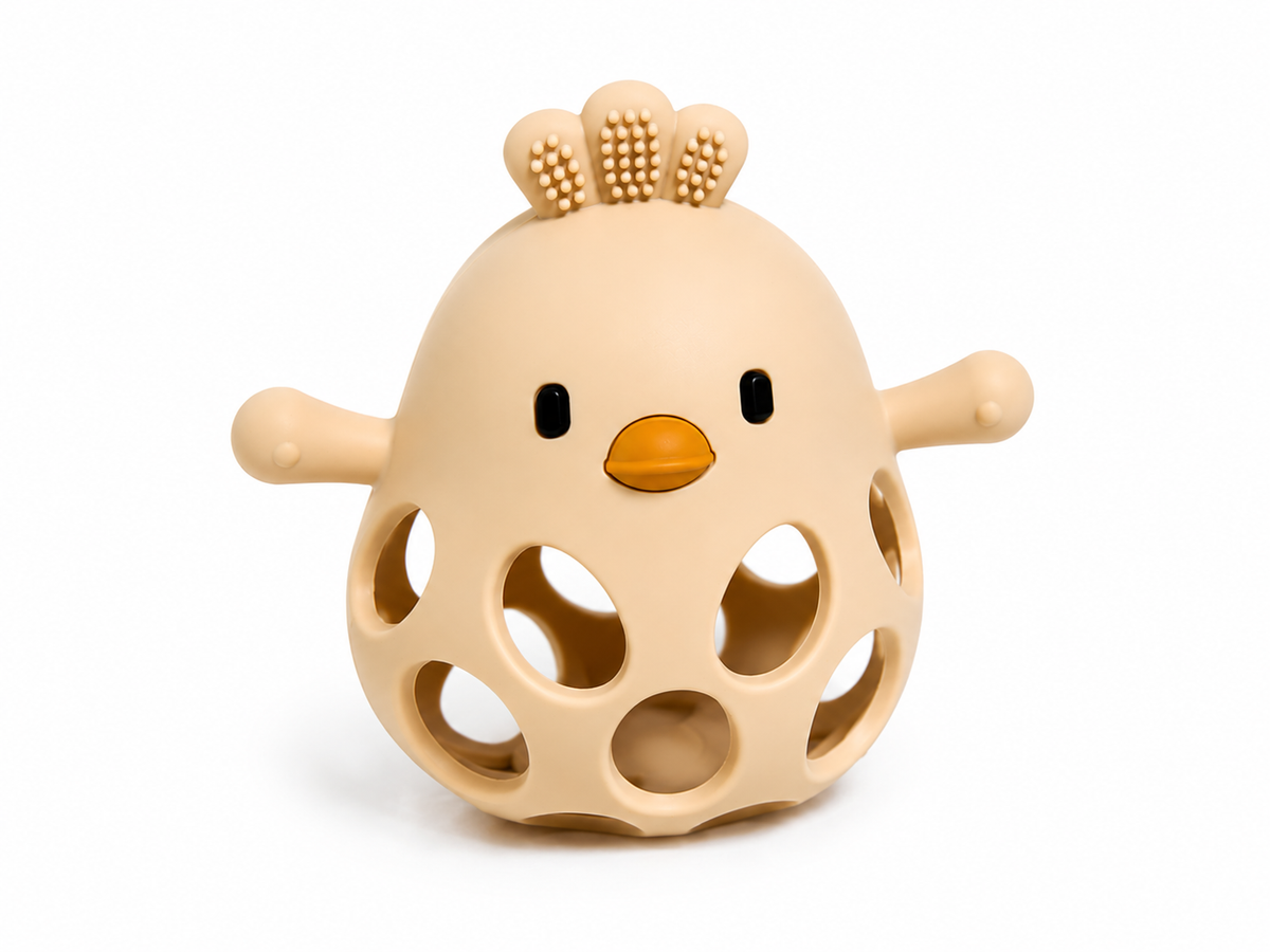 Silicone Chick Teether & Sensory Toy